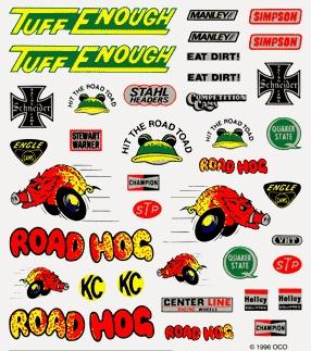Pine-Car Pinewood Derby Off-Road Dry Transfer Decals Pinewood Derby Decal and Finishing #p315