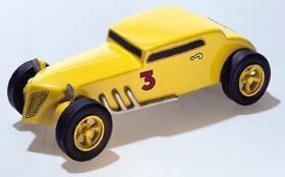Pine-Car Pinewood Derby Bandit Coupe Deluxe Pinewood Derby Car #p374