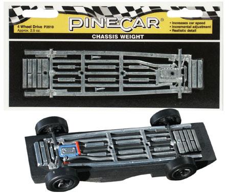 Pine-Car Pinewood Derby 4 Wheel Drive Chassis Weight Pinewood Derby Car Weight #p3910