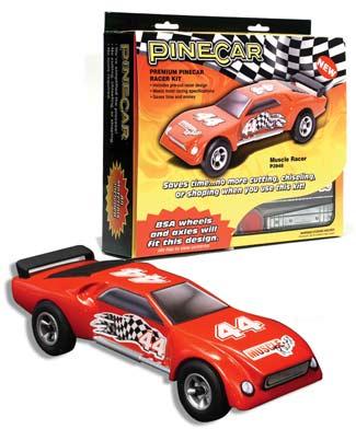 Pine-Car Pinewood Derby Muscle Racer Premium Kit Pinewood Derby Car #p3948