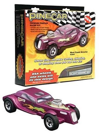 Pine-Car Pinewood Derby West Coast Growler Racer Pinewood Derby Car #p3949