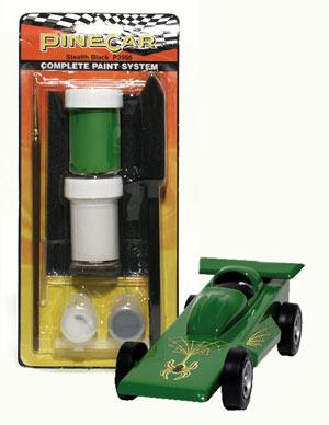Pine-Car Pinewood Derby Gear Rippin Green Paint System Pinewood Derby Decal and Finishing #p3958