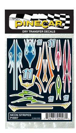 Pinecar P311 Pinewood Derby Stinger Dry Transfer Decals 