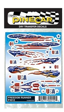 Hot Rod Dry Transfer Decals Pinecar