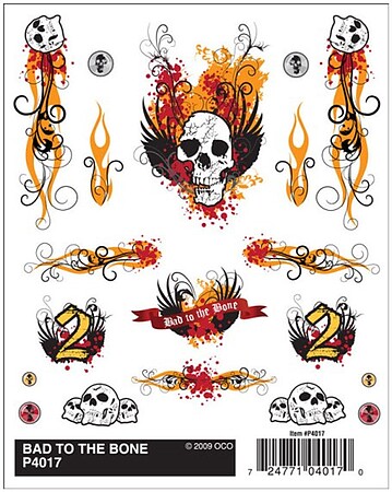 Flames - Pinewood Derby Car Decals