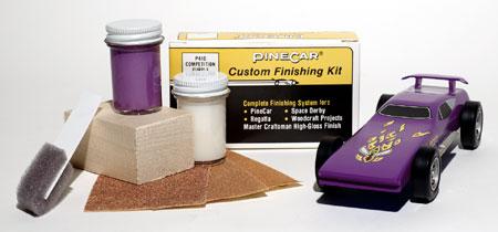Pine-Car Pinewood Derby Finishing Kit Competition Purple Pinewood Derby Car #p410