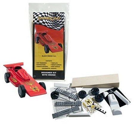 Pinecar Deluxe Car Kit, Deluxe Pinewood Derby Kit