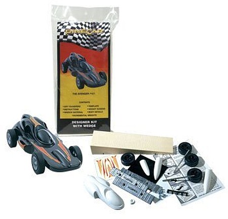 Pine-Car Pinewood Derby Complete Designer Kit Avenger Pinewood Derby Car #p421