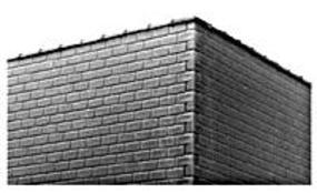 Cap Tiles for Brick & Concrete Block Walls HO Scale Model Railroad Scratch Supply #1008