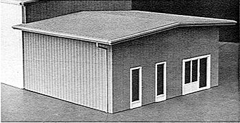Pike-Stuff Add-on Office/Showroom Kit HO Scale Model Railroad Building #11