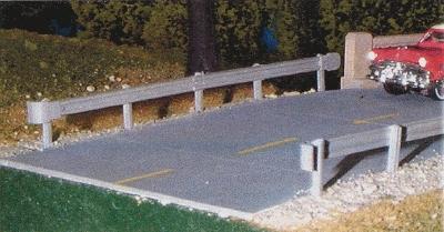 Pike-Stuff Highway Guard Rail Kit (3) HO Scale Model Railroad Building Accessory #12
