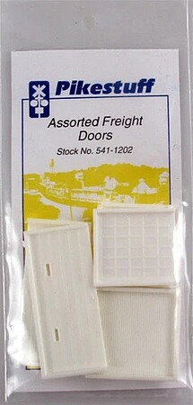 Pike-Stuff Freight Door Assortment (6) HO Scale Model Railroad Building Accessory #1202