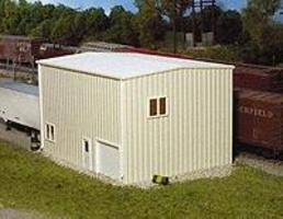 Yard Office Kit (Ivory) HO Scale Model Railroad Building #162