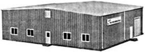 Pike-Stuff Tri-Star Industries (Green) HO Scale Model Railroad Building #201 Pike-Stuff Tri-Star Industries (Green) HO Scale Model Railroad Building #201