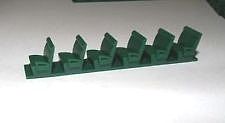 Pike-Stuff Green Coach Seats for Passenger Cars (72) HO Scale Model Railroad Scratch Supply #4104