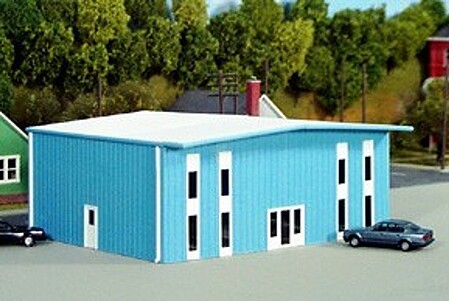 Pike-Stuff Modern 2-Story Office Building Kit HO Scale Model Railroad Building #5002