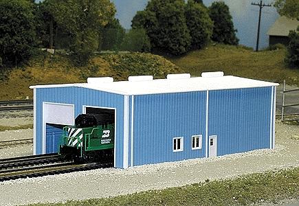 Pike-Stuff Engine House Building Kit N Scale Model Railroad Building #8007