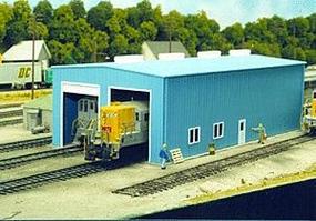 Pike-Stuff Modern Single or Double Stall Engine House Kit HO Scale Model Railroad Building #8