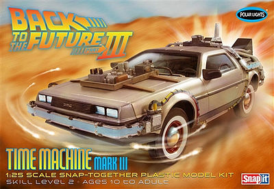 delorean plastic model kit