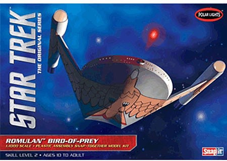 Polar-Lights Star Trek Romulan Bird of Prey Science Fiction Plastic Model Kit 1/1000 Scale #934