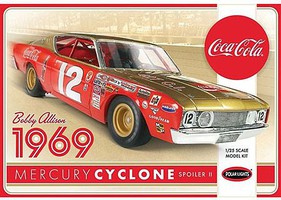 1969 Mercury Cyclone, Coca Cola/Bobby Allison Plastic Model Car Kit 1/25 Scale #948