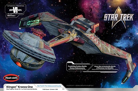 Polar-Lights 1/350 Star Trek The Undiscovered Country Klingon Kronos One Battle Cruiser