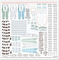 Star Trek Supplemental Starship Decals Science Fiction Model Decal 1/1000 Scale #mka002