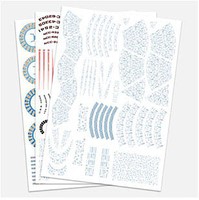 Star Trek USS Excelsior Aztec Decal Set Science Fiction Model Decal 1/1000 Scale #mka017