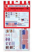 American Pride Graphics Decals Plastic Model Vehicle Decal 1/25 Scale #mka02
