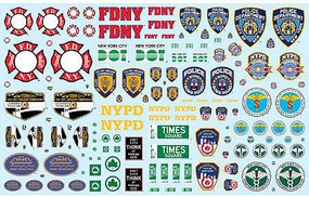Polar-Lights 1/25 NYC Auxiliary Service Logos Decal Pack Polar-Lights 1/25 NYC Auxiliary Service Logos Decal Pack