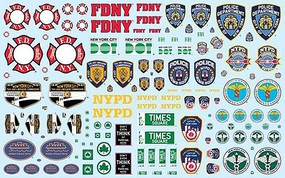 Polar-Lights 1/25 NYC Auxiliary Service Logos Decal Set Polar-Lights 1/25 NYC Auxiliary Service Logos Decal Set