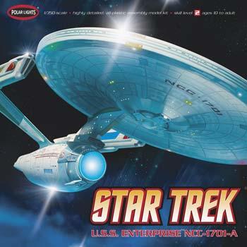 Polar-Lights Star Trek USS Enterprise A Plastic Model Spacecraft Kit 1/350 Scale #pol808