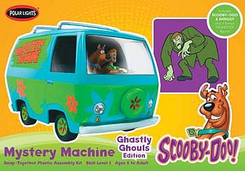 Polar-Lights Scooby Doo Mystery Machine with New Figures Plastic Model Truck Kit 1/25 Scale #pol850