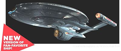 Polar-Lights Star Trek USS Enterprise NX01 Refit Science Fiction Plastic Model 1/1000 Scale #pol898