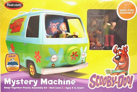 Polar-Lights Scooby Doo Mystery Machine Van Plastic Model Truck Kit 1/25 Scale #pol901