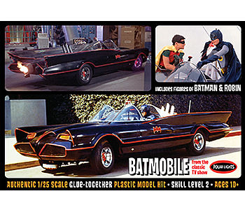 Polar-Lights 1966 Batmobile with Robin Plastic Model Car Kit 1/25 Scale #pol920