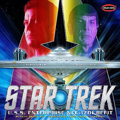 Polar-Lights Star Trek USS Enterprise Refit Science Fiction Plastic Model 1/350 Scale #pol949-04