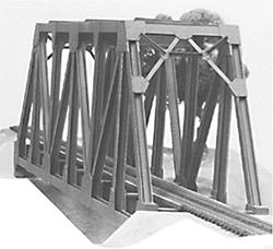 Plastruct Truss Bridge Kit HO Scale Model Railroad Bridge #1002