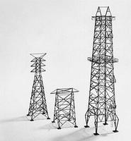 Plastruct Electric Towers & Well Kit HO Scale Model Railroad Building Accessory #1005 Plastruct Electric Towers & Well Kit HO Scale Model Railroad Building Accessory #1005