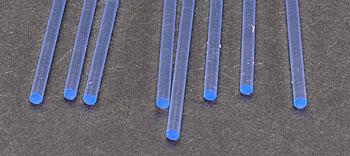 Plastruct Rod Round Fluorescent Blue 3/32 (8) Model Scratch Building Plastic Rods #90252