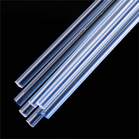 Plastruct Rod Round Fluorescent Blue 1/8 (7) Model Scratch Building Plastic Rods #90253