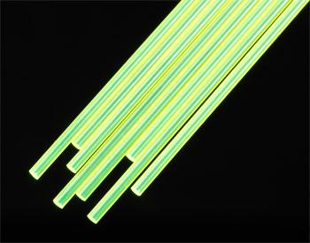 Plastruct Fluorescent Green Acrylic Rod 3/32 x 10 (8) Model Railroad Scratch Supply #90262