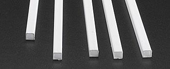 Plastruct 1/4 Square Rods Styrene 10 inches ling x 5 pcs. #90810 x 