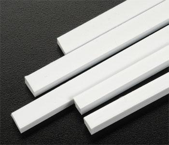 Plastruct Styrene Plastic Strips .190 x .250 x 10 (5) Model Scratch Building Plastic Strips #90809