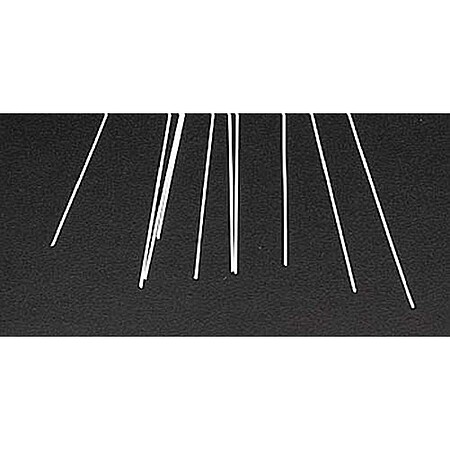 Plastruct Round Rod .015x10 (10) Model Scratch Building Plastic Rods #90849