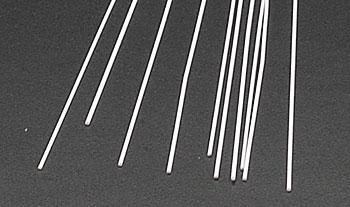 Plastruct Round Rod Styrene .020x10 (10) Model Scratch Building Plastic Rods #90851