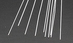 Round Rod Styrene .020x10 (10) Model Scratch Building Plastic Rods #90851