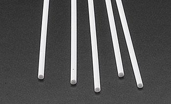 Plastruct Round Rod Styrene .100x10 (5) Model Scratch Building Plastic Rods #90860