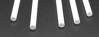 Plastruct Round Rod 1/4x10 (5) Model Scratch Building Plastic Rods #90864