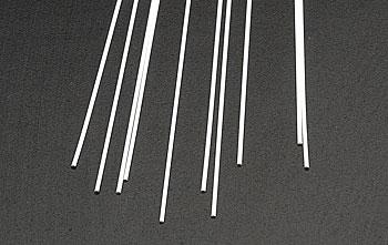 Plastruct 1/2 Round Rod .030x10 (10) Model Scratch Building Plastic Rods #90879